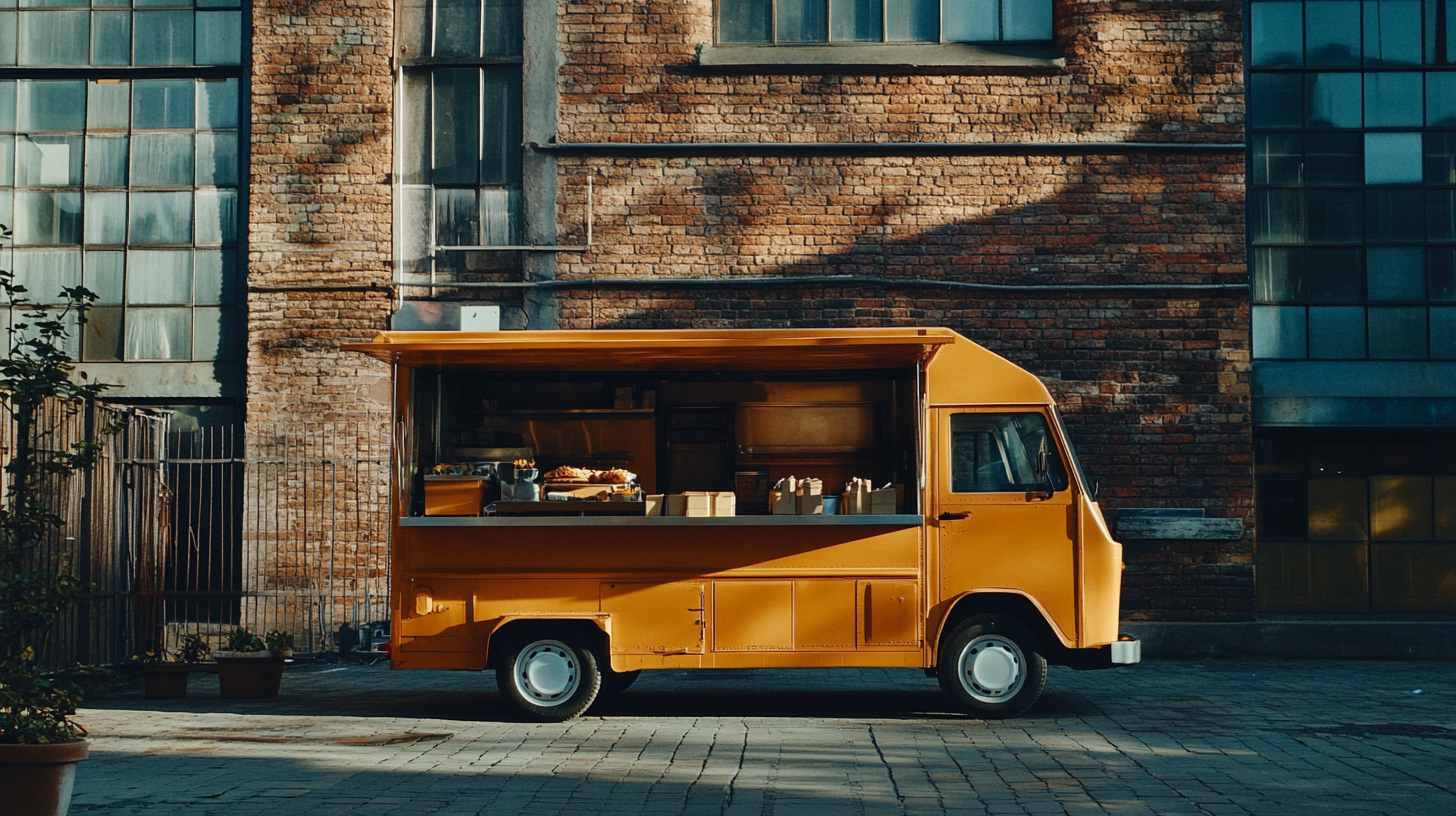 hiriji._a_food_truck_outside_of_a_warehouse_built_with_bricks_75ee63b5-8836-44a3-9ce8-447e53eb7db5